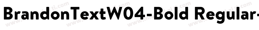 BrandonTextW04-Bold Regular字体转换